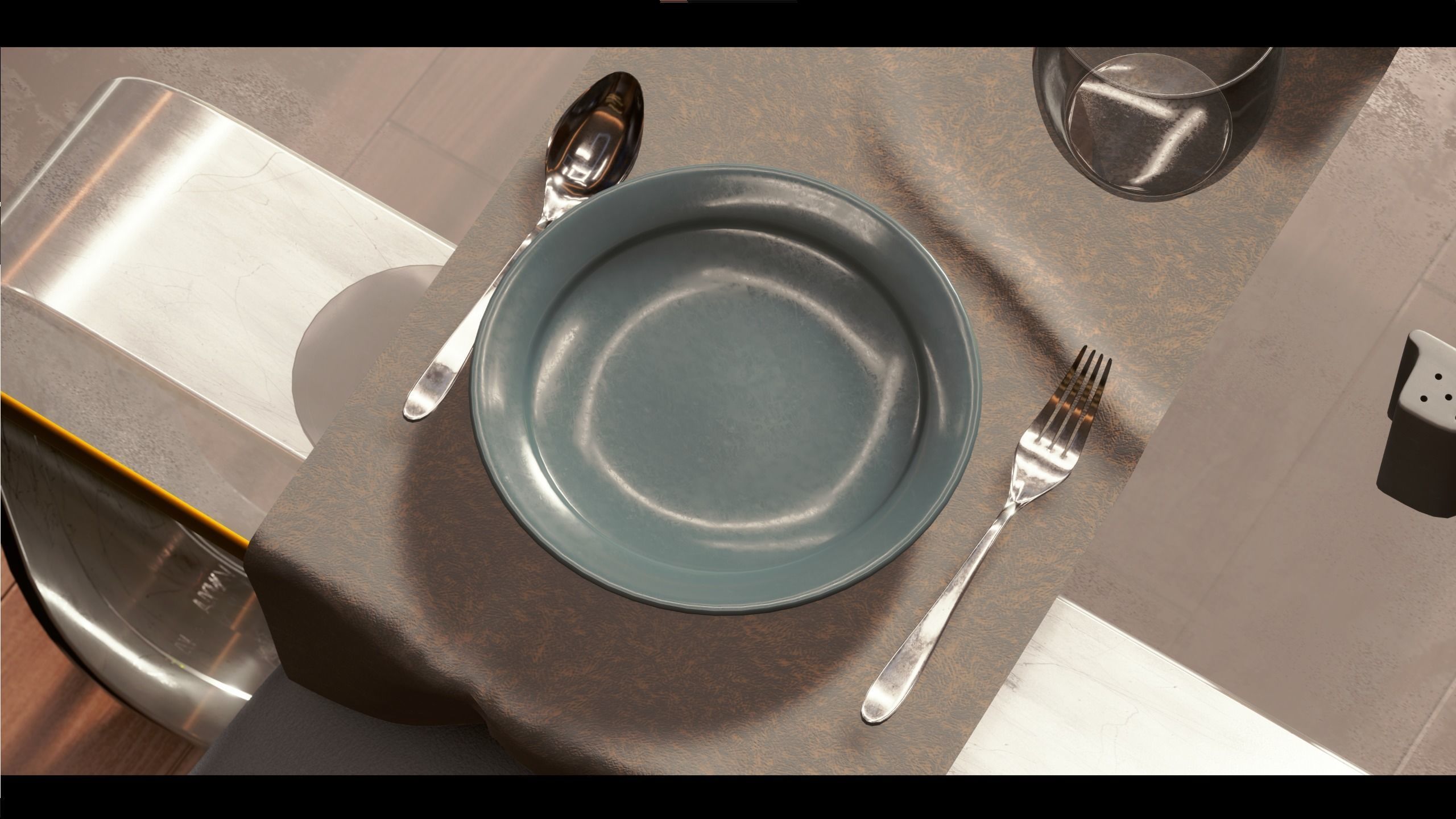 Realistic PBR apartment UE4 3D model_6