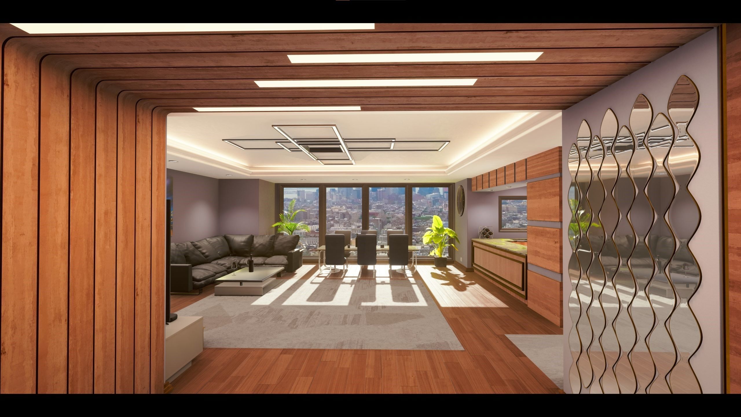 Realistic PBR apartment UE4 3D model_5