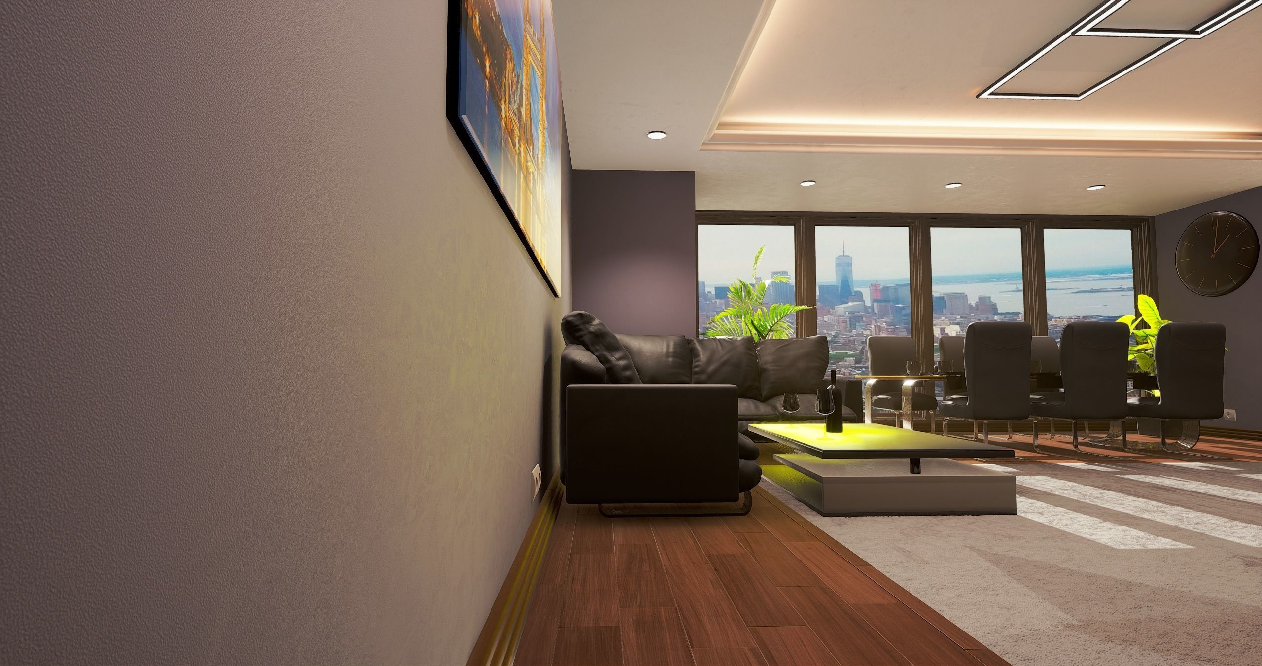 Realistic PBR apartment UE4 3D model_12