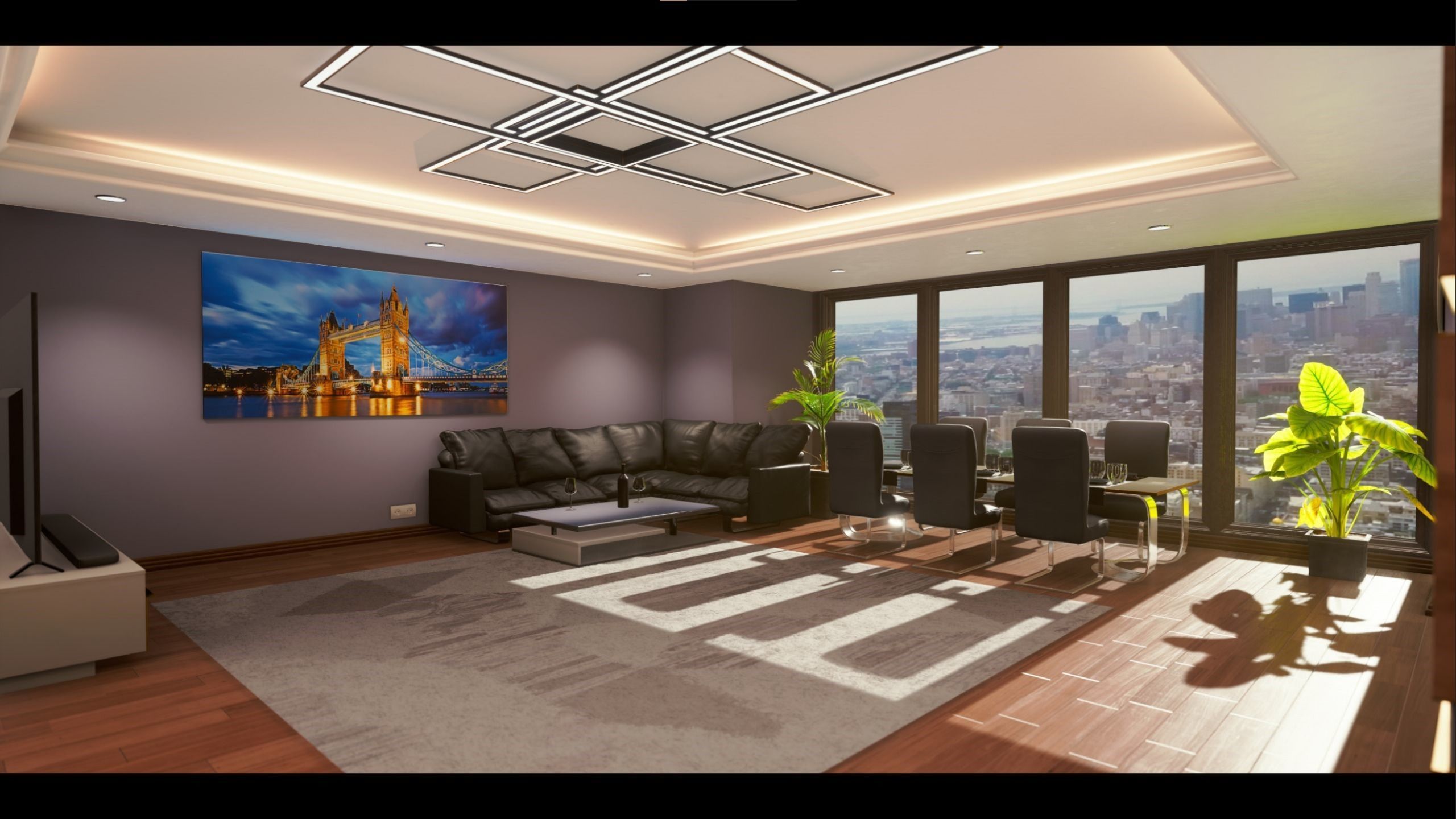 Realistic PBR apartment UE4 3D model_20