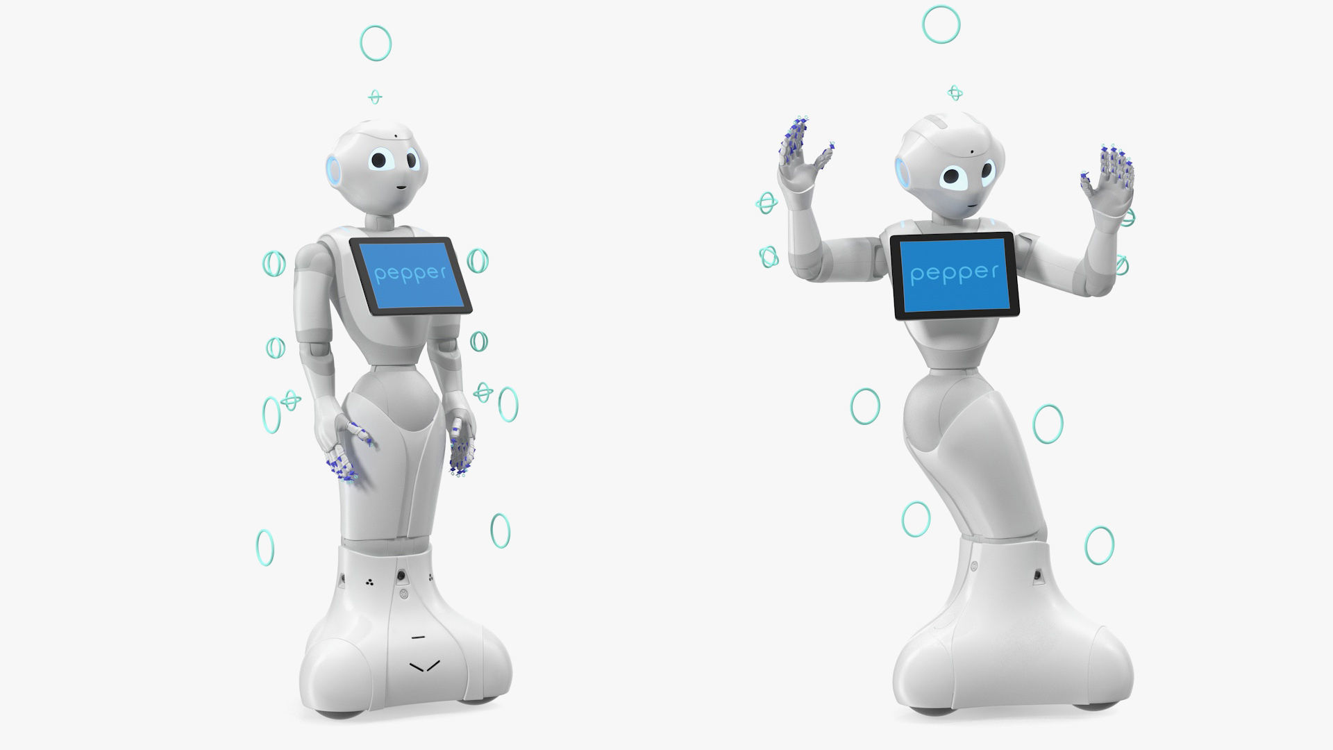 Pepper Robot Rigged 3D model_6