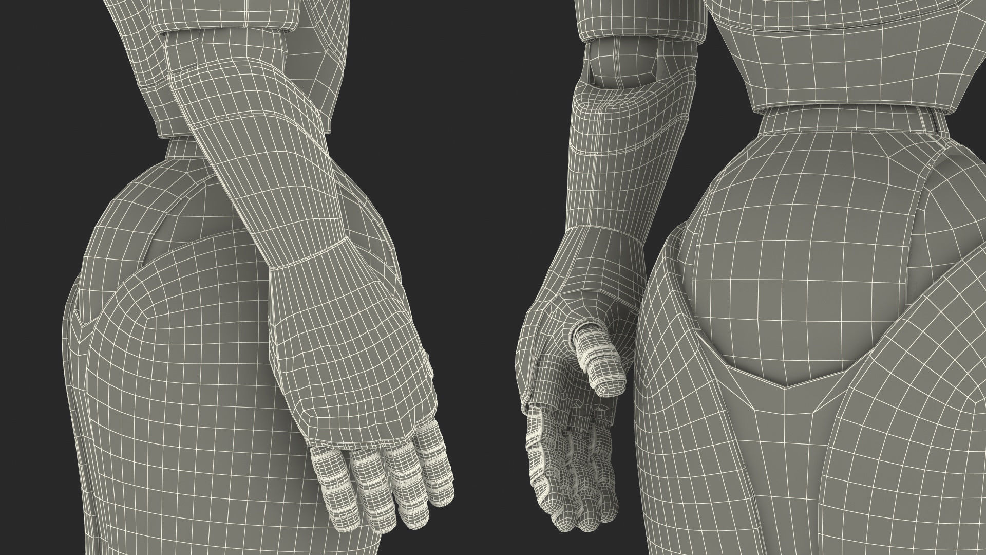 Pepper Robot Rigged 3D model_24