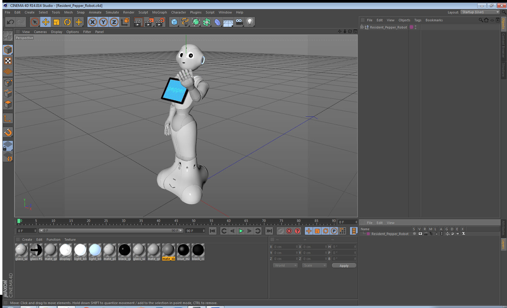 Resident Pepper Robot 3D model_18