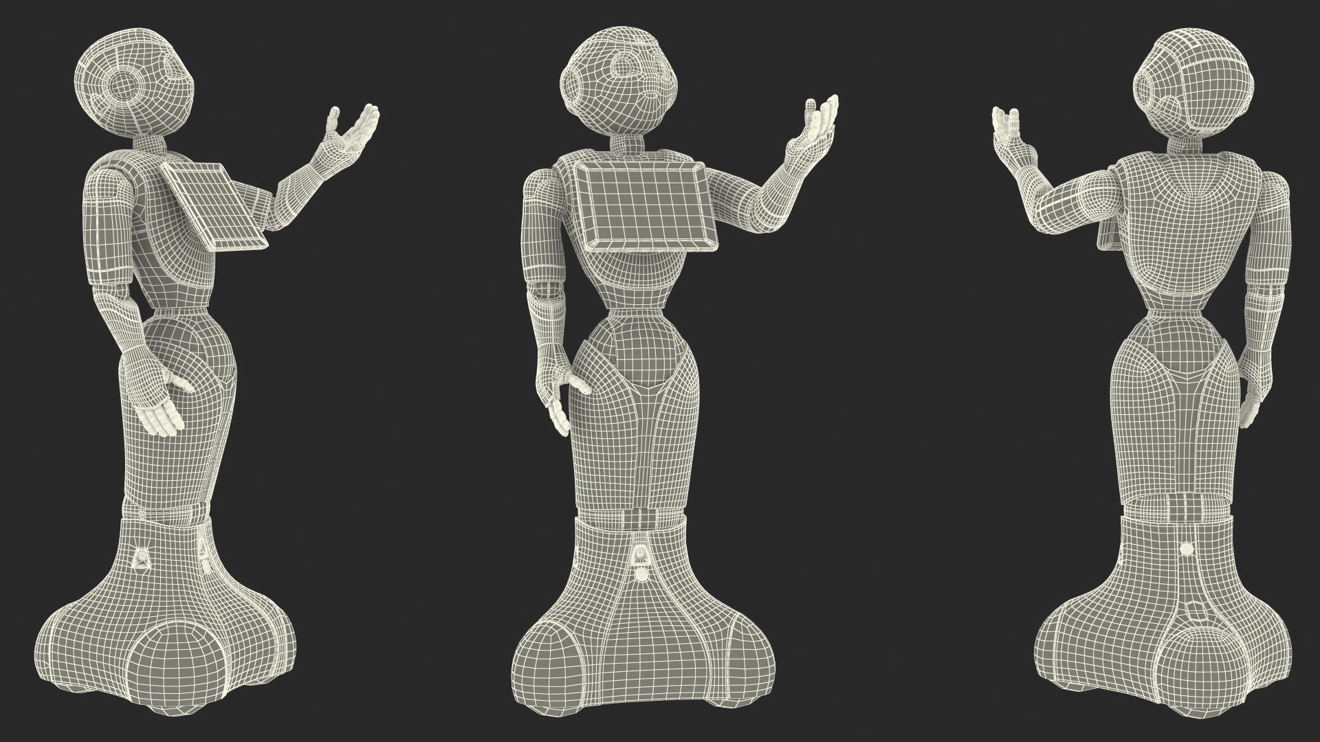 Resident Pepper Robot 3D model_20