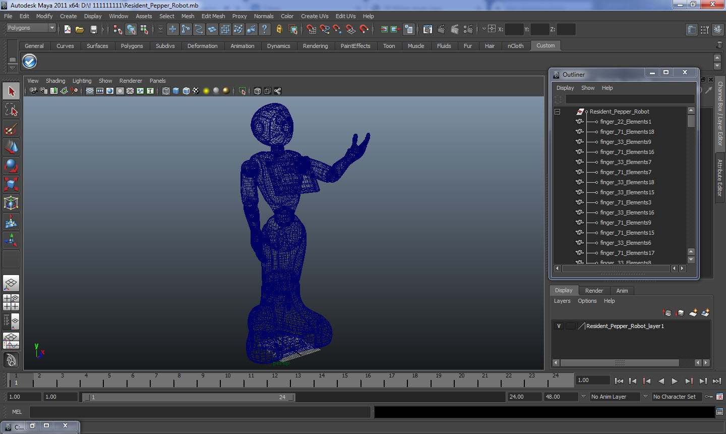 Resident Pepper Robot 3D model_17