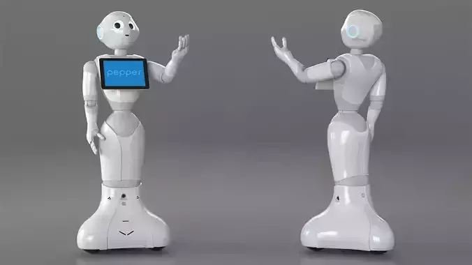 Resident Pepper Robot 3D model Resident Pepper Robot 3D model