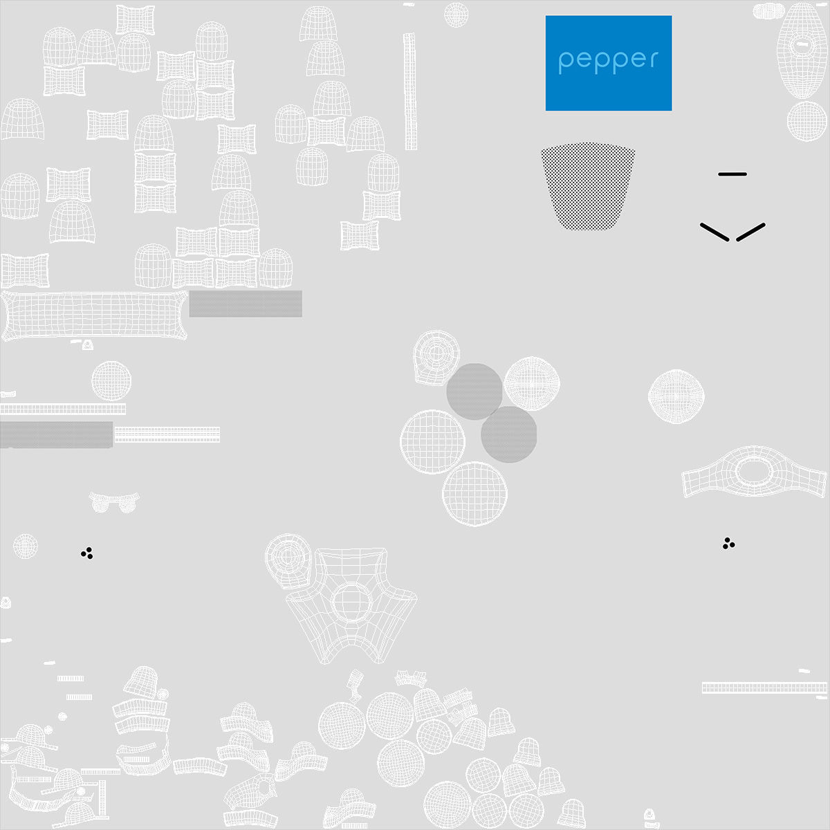 Information Display Pepper Robot 3D model_16