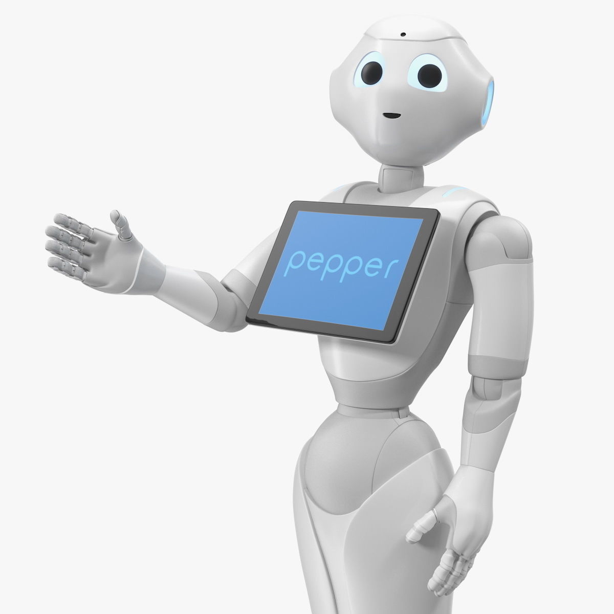 Information Display Pepper Robot 3D model_1