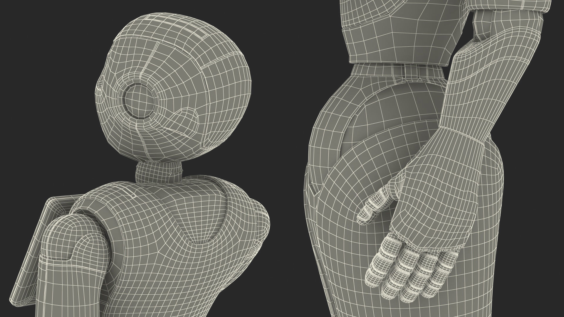 Information Display Pepper Robot 3D model_23