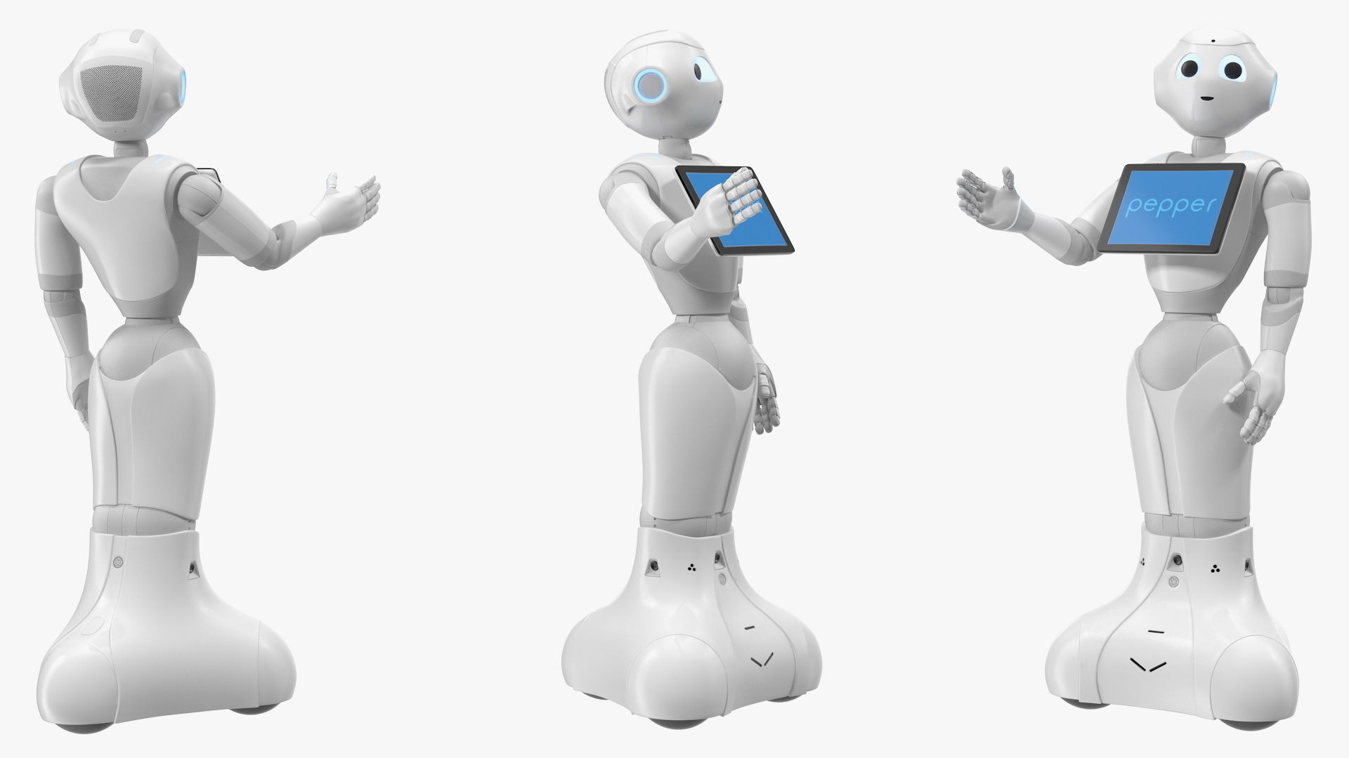Information Display Pepper Robot 3D model_4