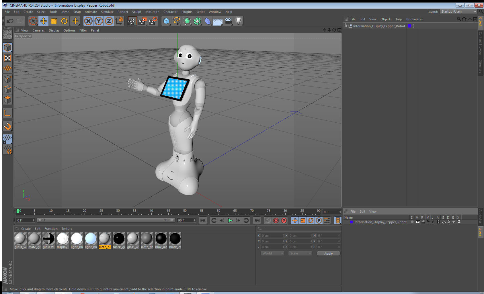 Information Display Pepper Robot 3D model_19