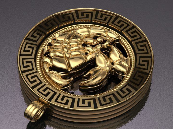 Scorpion pendant - Scorpio 3D print model_5