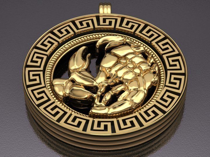 Scorpion pendant - Scorpio 3D print model_6