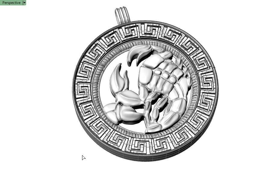 Scorpion pendant - Scorpio 3D print model_17