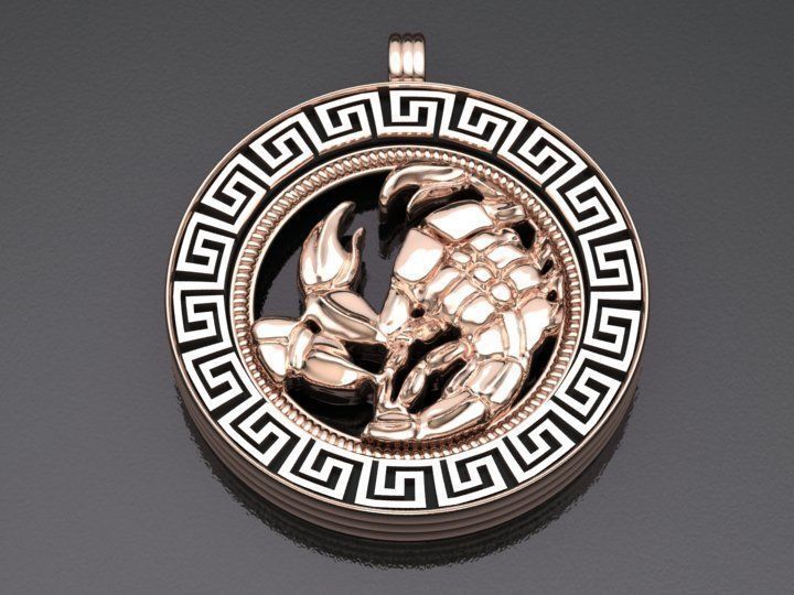 Scorpion pendant - Scorpio 3D print model_1