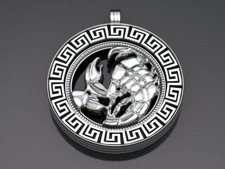 Scorpion pendant - Scorpio 3D print model_9