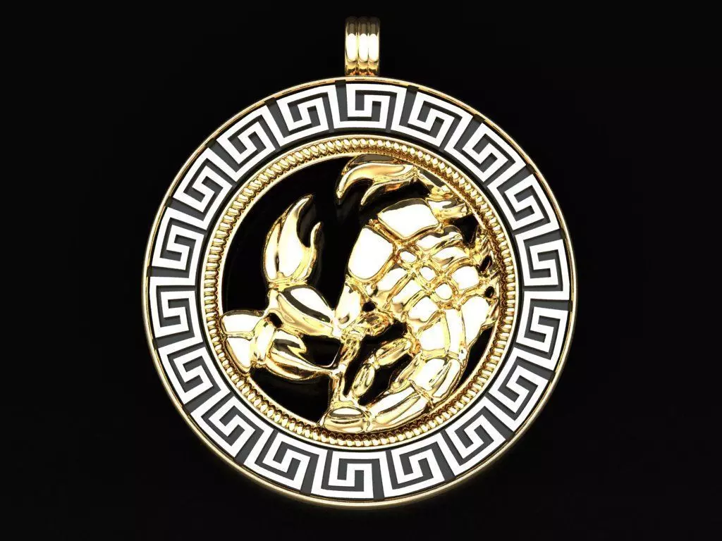 Scorpion pendant - Scorpio 3D print model_0