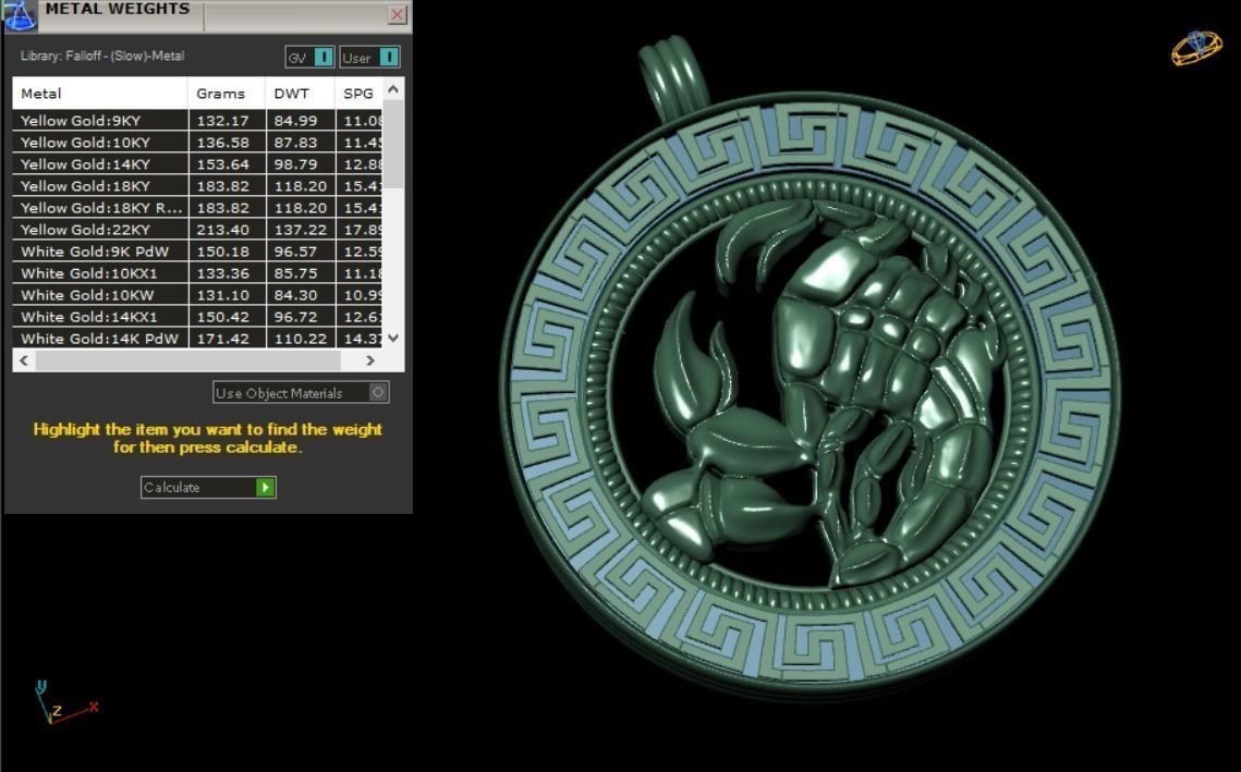 Scorpion pendant - Scorpio 3D print model_15