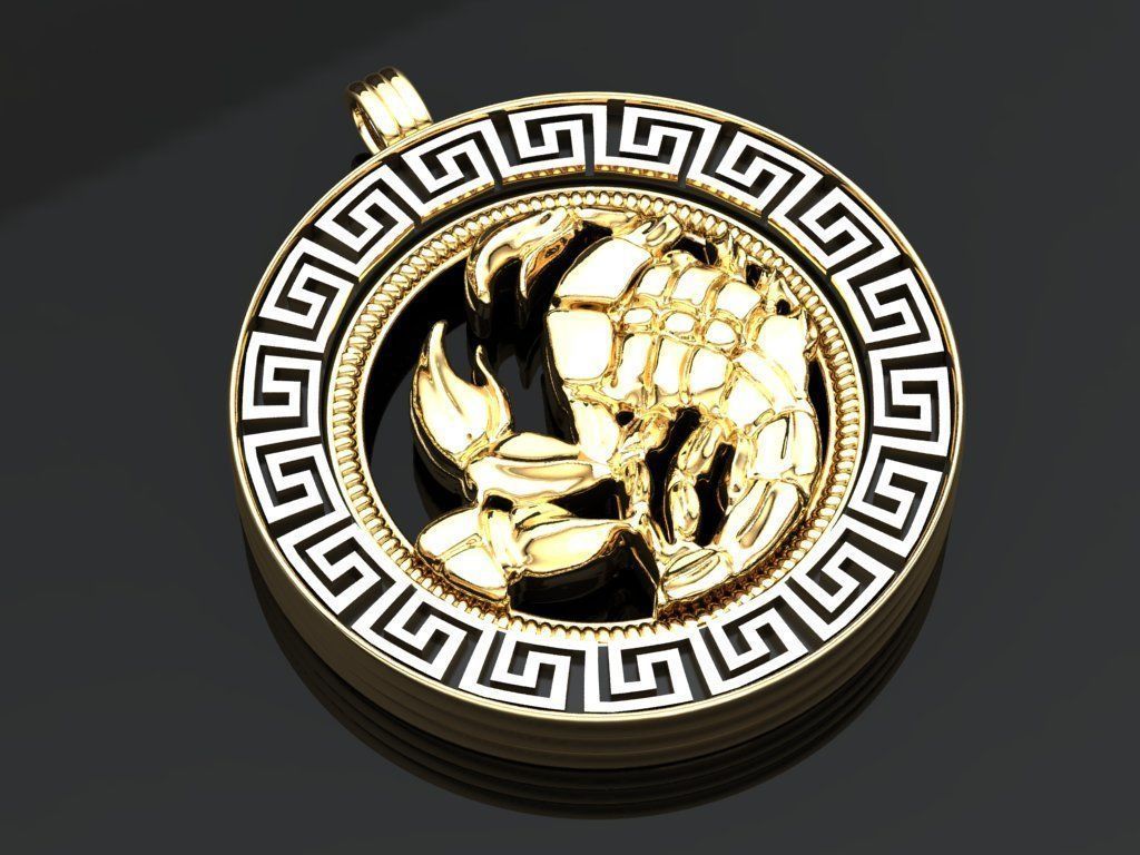 Scorpion pendant - Scorpio 3D print model_2
