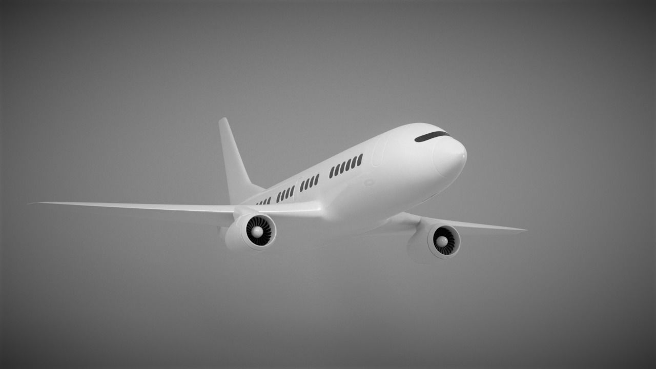 Airplane 3d Model 3D model_7