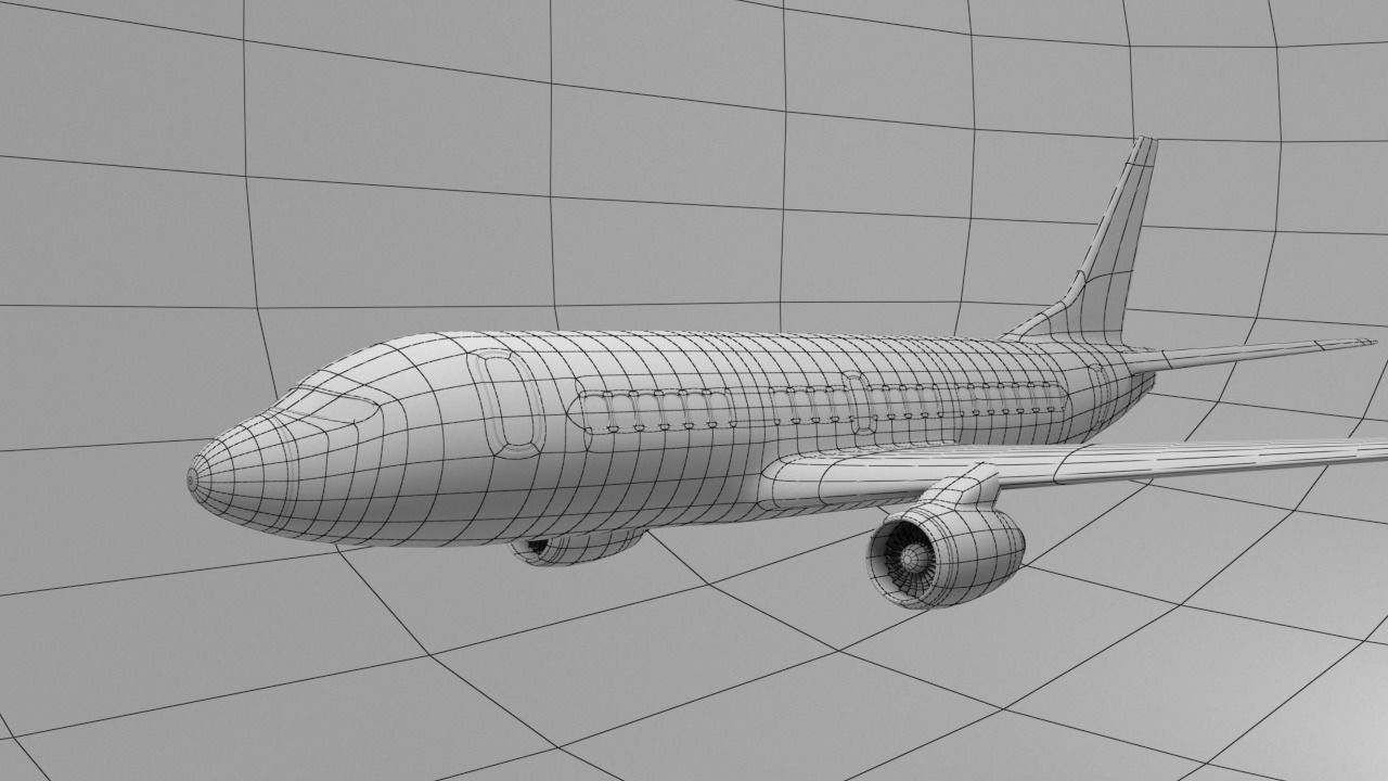 Airplane 3d Model 3D model_12