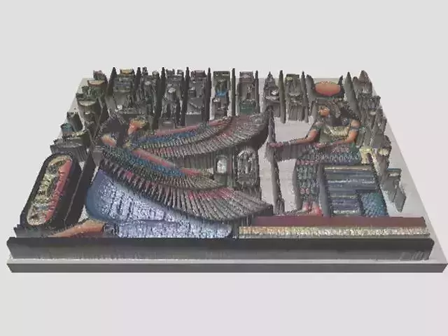 isis-hator with maat mural