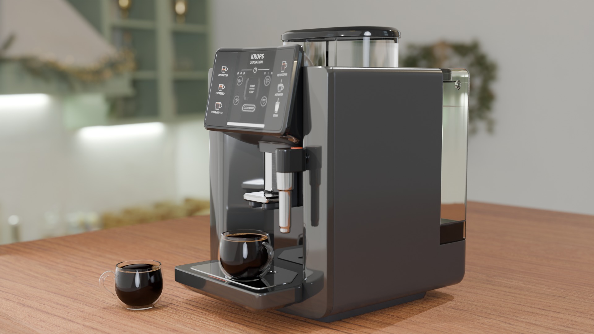 Coffee Machine krups refered 3D model_1