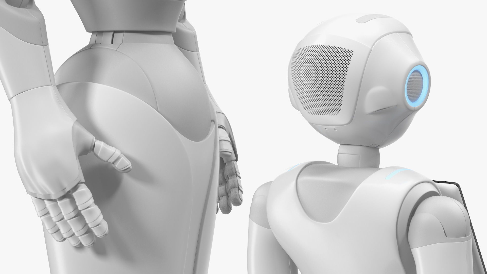 Pepper Robot Standing Pose 3D model_6