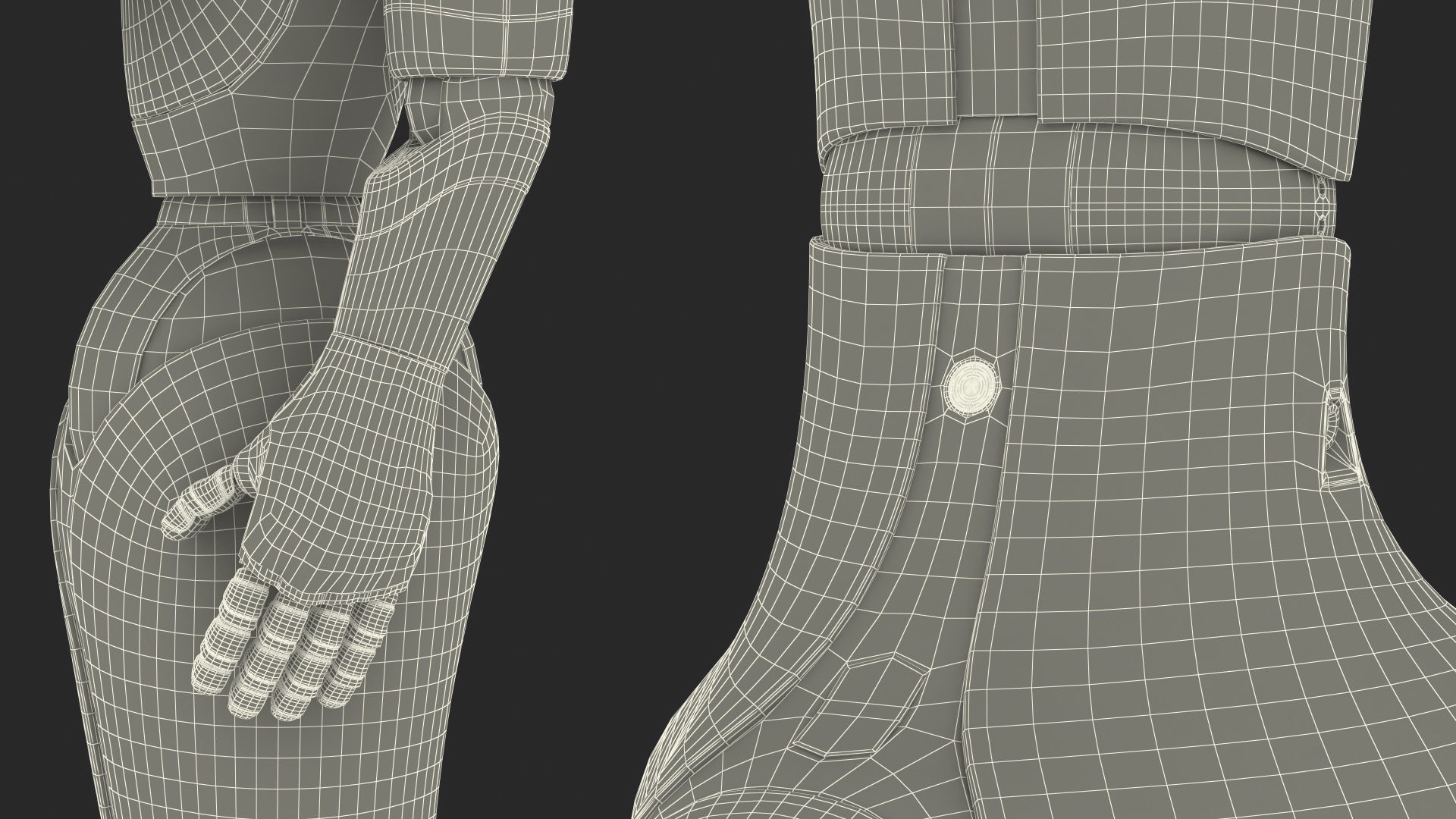 Pepper Robot Standing Pose 3D model_23