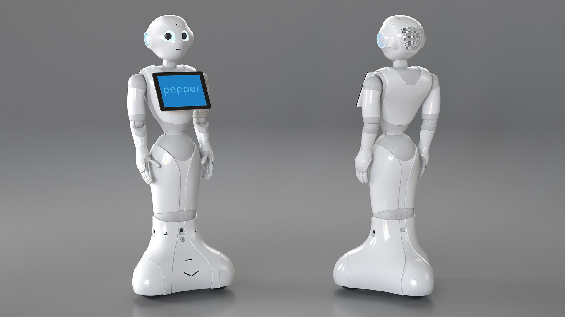 Pepper Robot Standing Pose 3D model_3