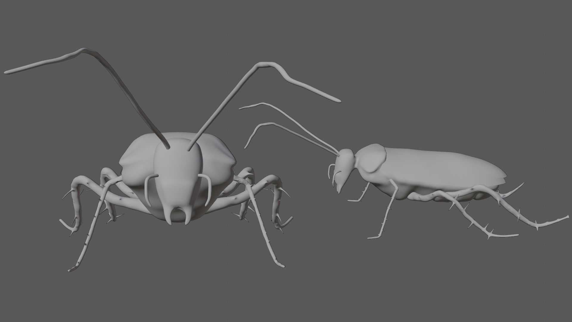 Home Cockroach Low-poly 3D model_6