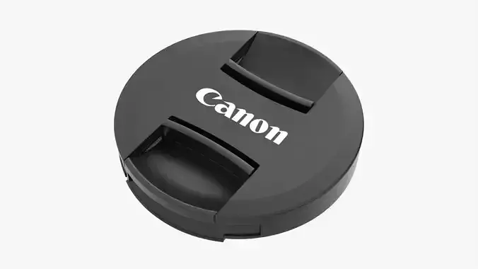 Canon camera lens cap 3D model