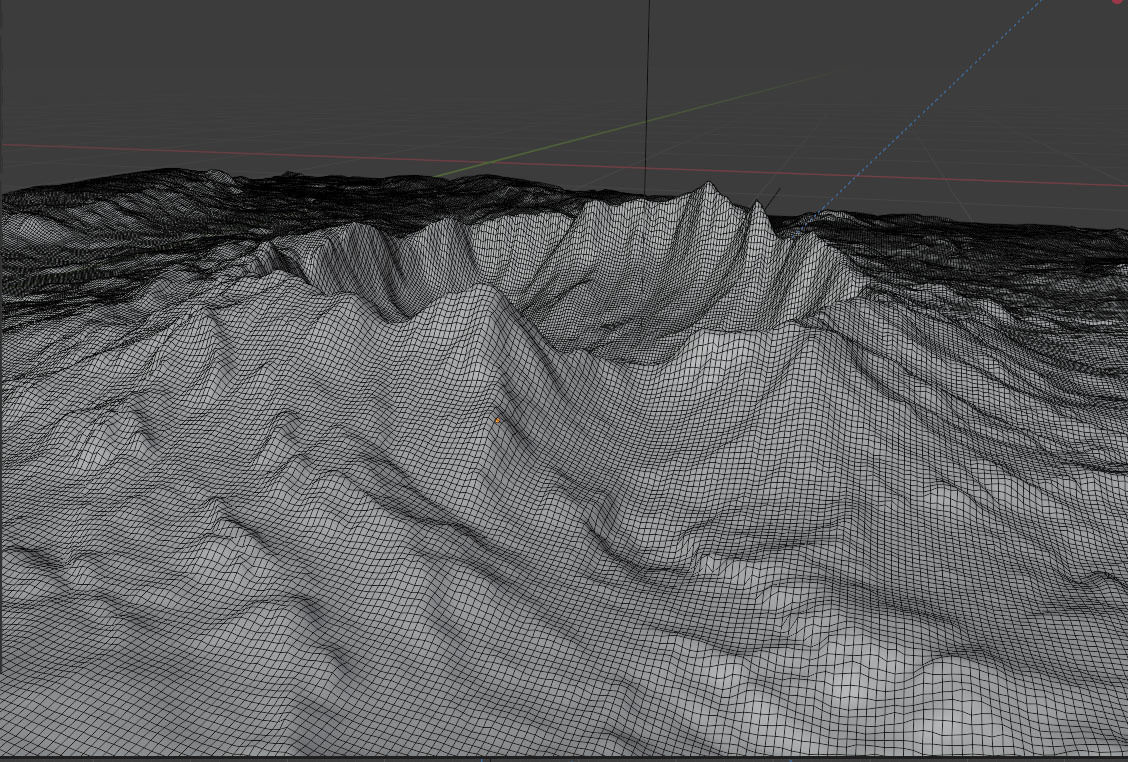 Alien Planet Moon Crater Sci-Fi Fantasy Scenery 3D model_5