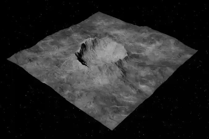 Alien Planet Moon Crater Sci-Fi Fantasy Scenery 3D model Alien Planet Moon Crater Sci-Fi Fantasy Scenery 3D model