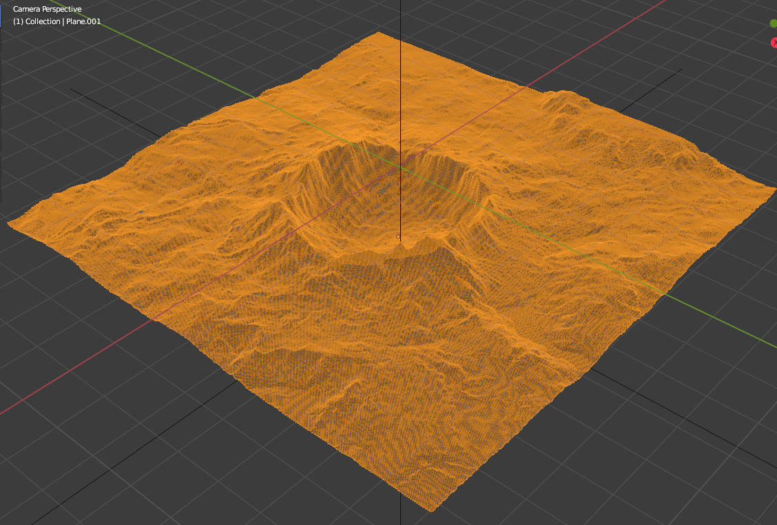 Alien Planet Moon Crater Sci-Fi Fantasy Scenery 3D model_3