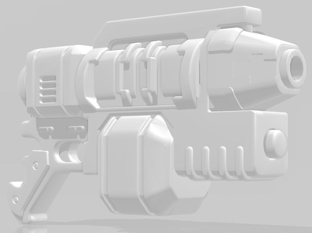 Guns for Necromunda Pack3 3D model 3D printable | CGTrader