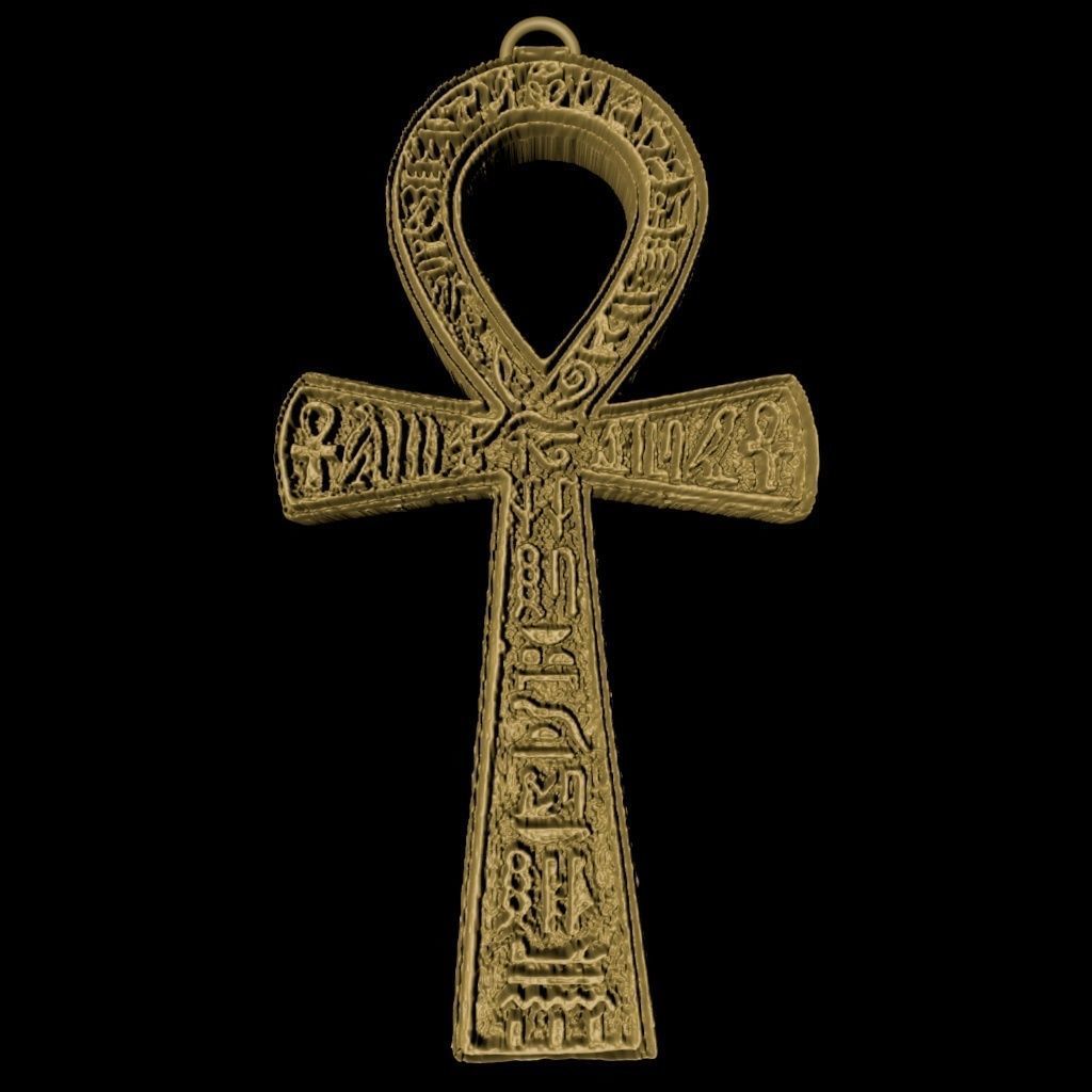 ankh amulet 3D print model_2