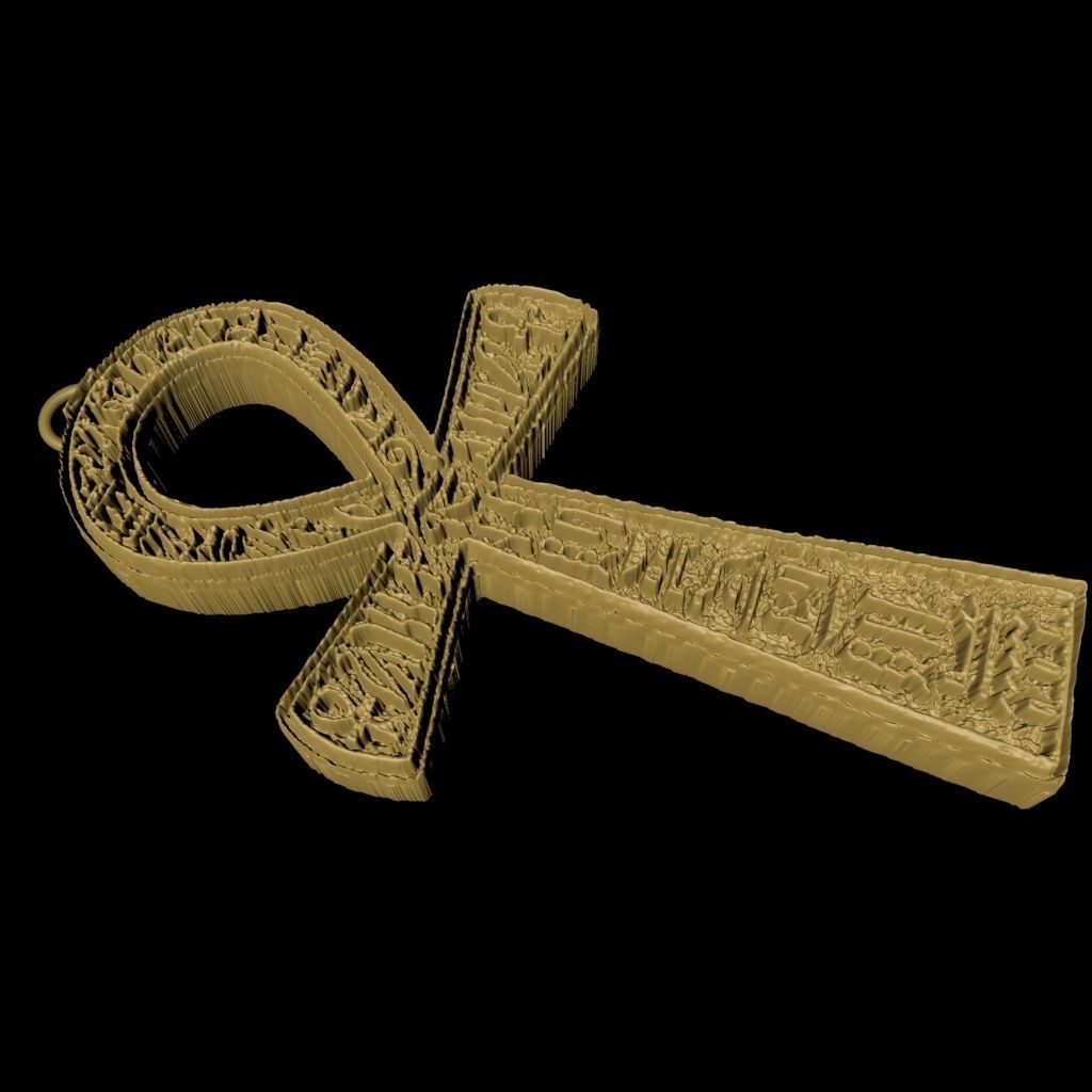 ankh amulet 3D print model_1