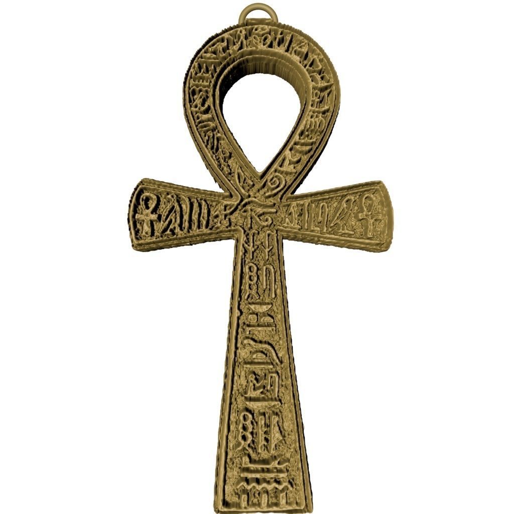 ankh amulet 3D print model_7