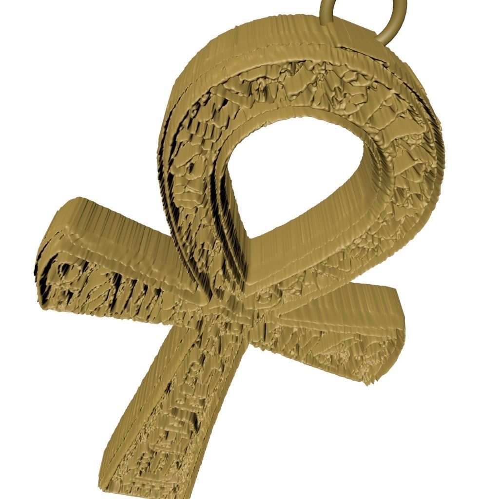 ankh amulet 3D print model_4