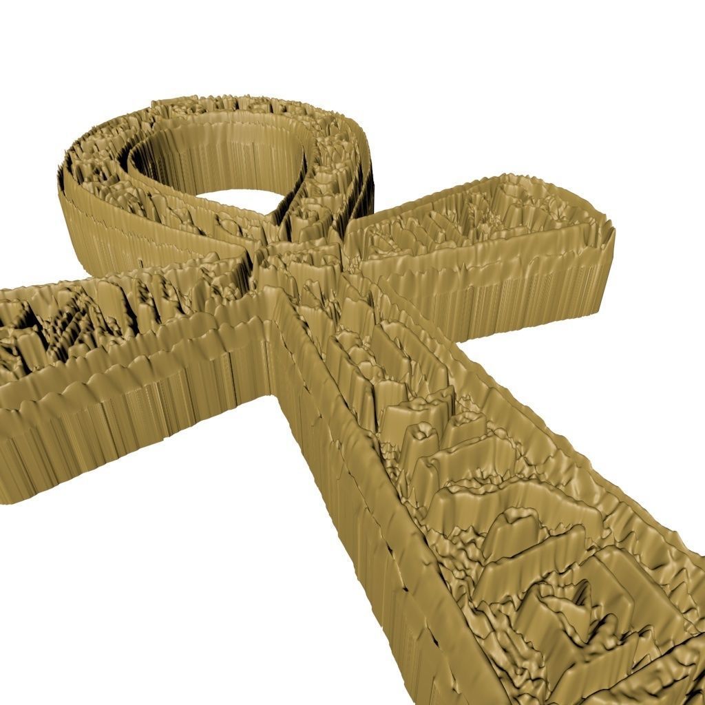ankh amulet 3D print model_6