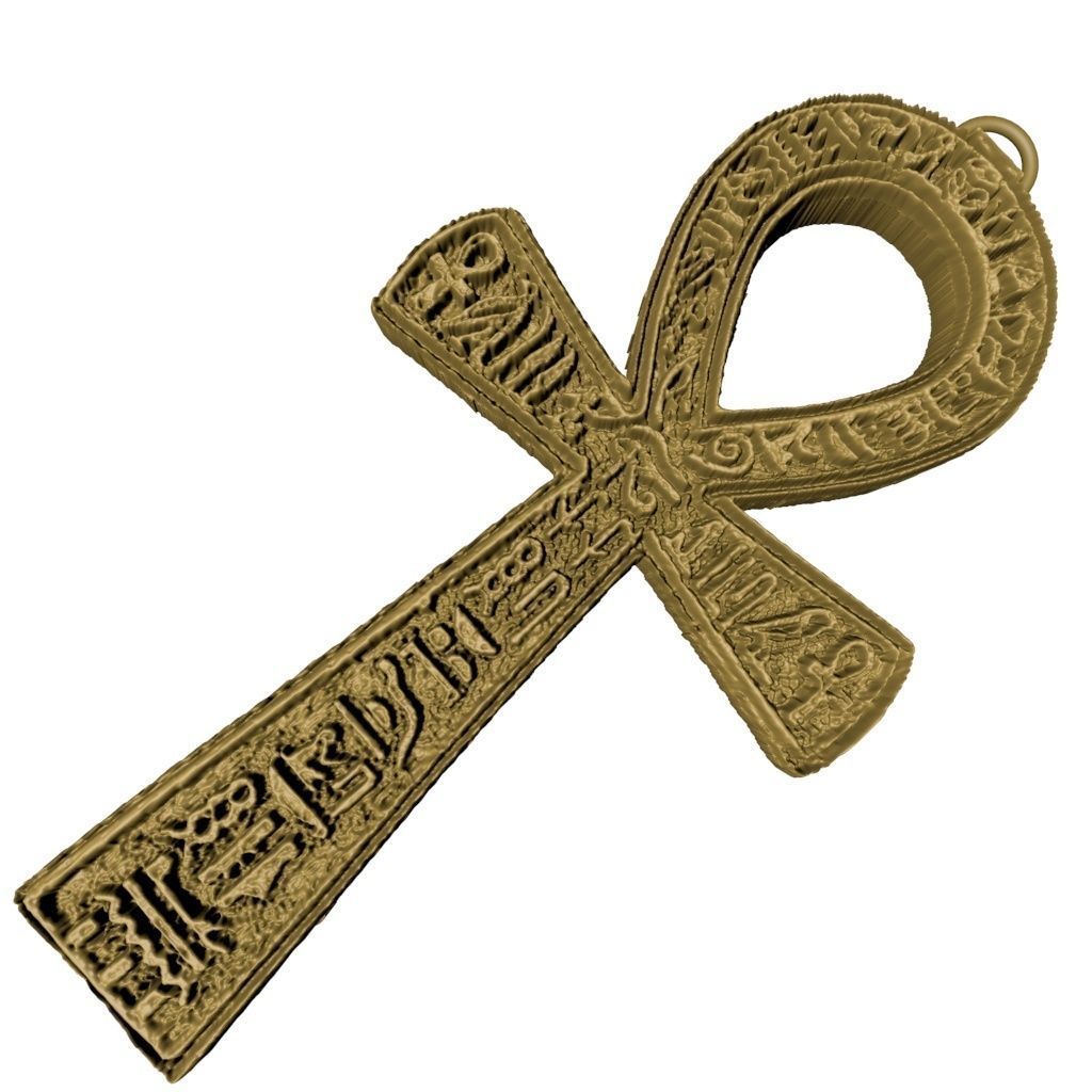 ankh amulet 3D print model_5