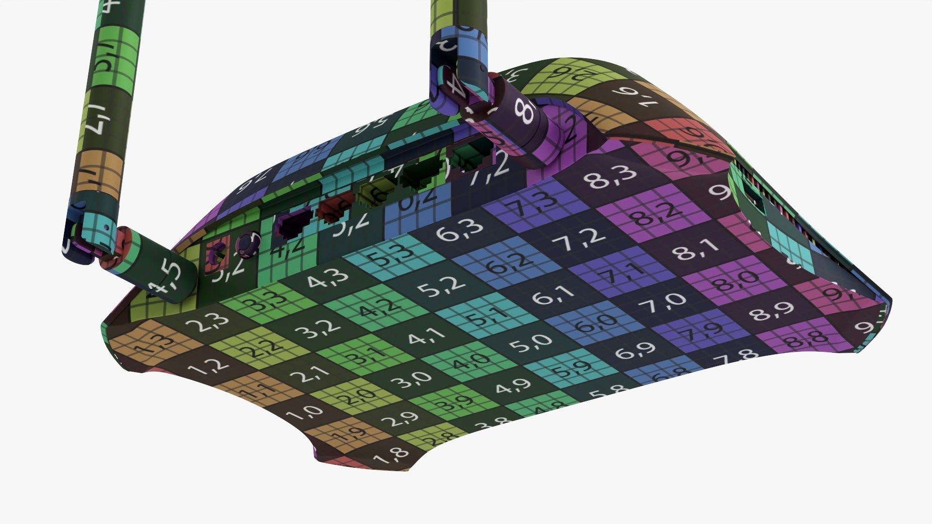 Wireless router dual band 3G-4G 3D model_16