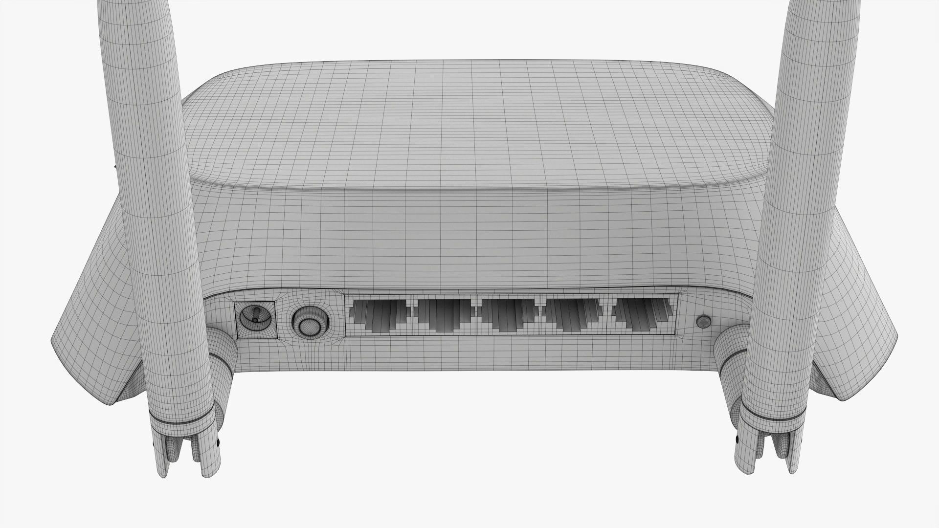 Wireless router dual band 3G-4G 3D model_10