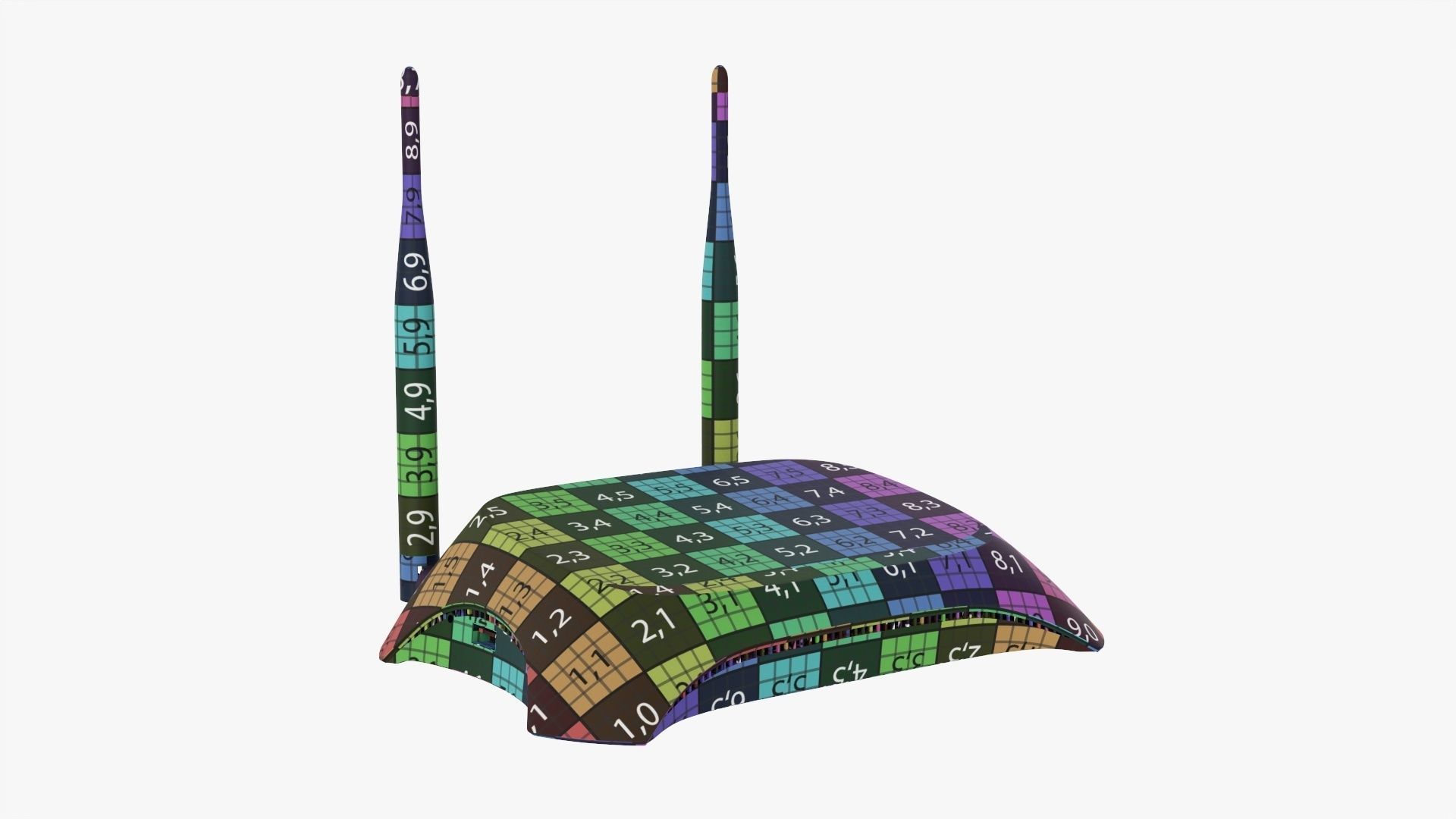 Wireless router dual band 3G-4G 3D model_14