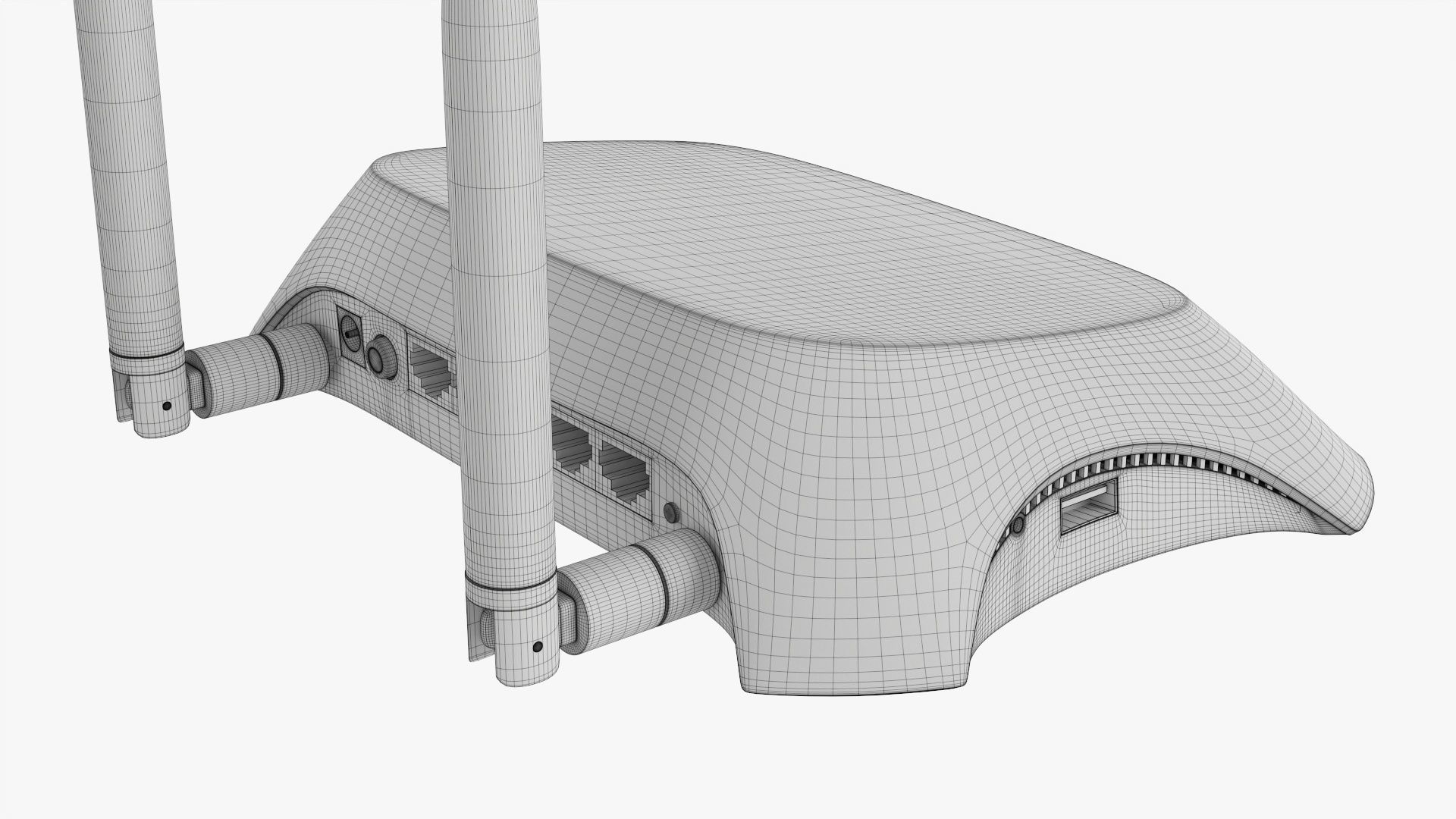 Wireless router dual band 3G-4G 3D model_8