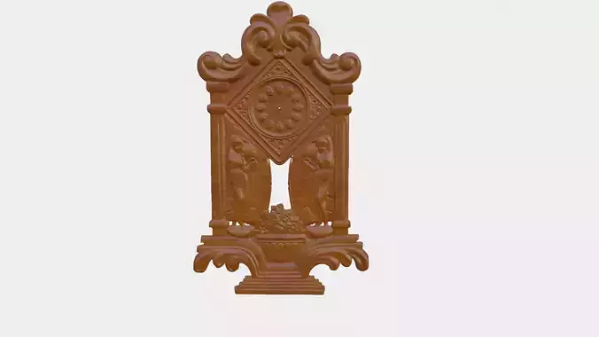 Wooden Clock Decor For Wood Carving