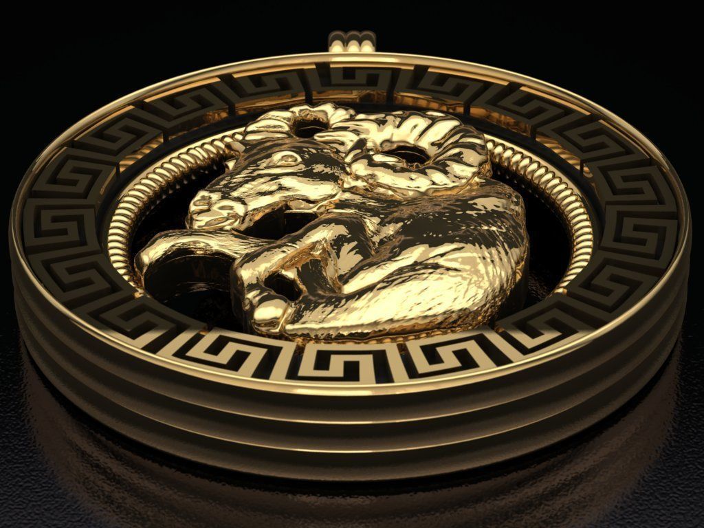 Goat pendant - Capricorn  3D print model_5