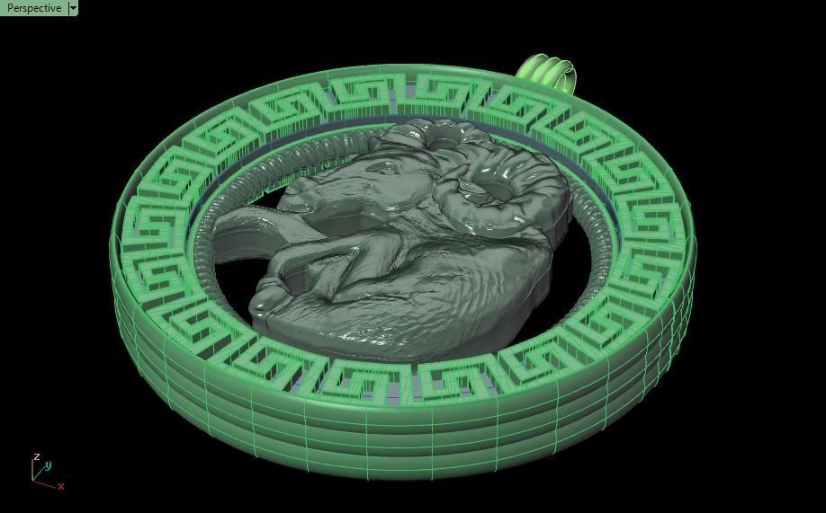 Goat pendant - Capricorn  3D print model_16