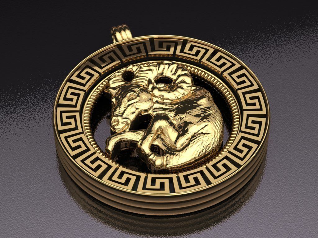 Goat pendant - Capricorn  3D print model_1